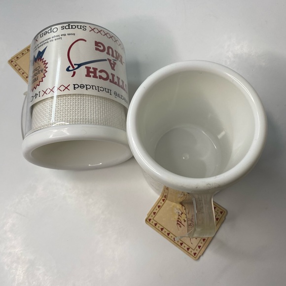 9A* Stich A Mug cross stich coffee mug of 2 hand made gift set with instructions - Picture 8 of 9